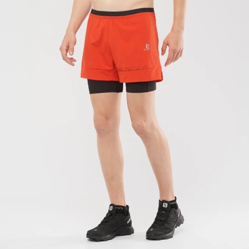 Orange Salomon Cross 2in1 Men's Shorts | IE WR0921